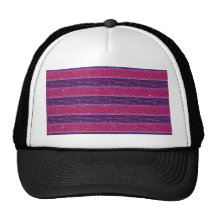 Faux Glitter and Sequin Pink and Purple Trucker Hats