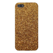 Faux Gold glitter graphic Cases For iPhone 5