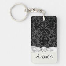 faux lace black grey damask pattern
