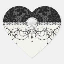 faux lace black grey damask pattern stickers