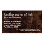 Faux Leather Business Cards