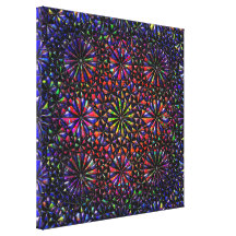 faux metallic pattern canvas prints