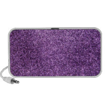 Faux Purple Glitter iPhone Speaker
