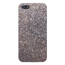 Faux Silver glitter graphic iPhone 5 Cover
