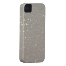 Faux Sparkles & Glitter - cream iphone 4 case