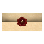 Faux Wax Seal and Parchment Vintage Goth Rack Card