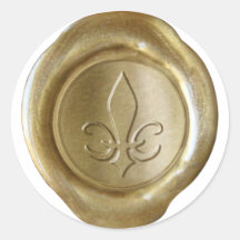 Faux Wax Seal - Gold - SPADE Stickers