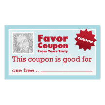 Favour Coupons Business Card