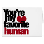 Favourite Human Love Card