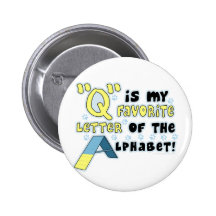 Favourite Letter Q Button