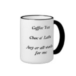 Favourite mug for comfort drink at work or play mugs