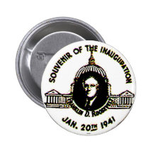 FDR-'41 Inauguration - Button