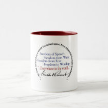 FDR Four Freedoms Tribute mugs