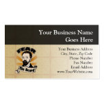 Fear the Beard, Funny Moustache Business Card Template
