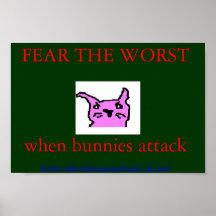fear the bunnies poster