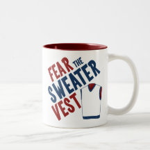 Fear the Sweater Vest Coffee Mugs