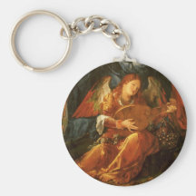 Feast of the Rose Garlands, detail Albrecht Durer Key Chain