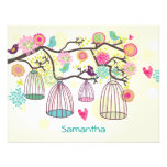 Feathered Friends Spring Flat Notecard Custom Invites