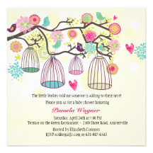 Feathered Friends Spring Invitation