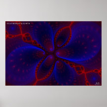 Feathered Lights Poster