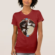 Feathered Paint Horse Oval Shirts
