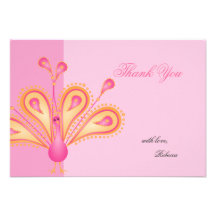Feathered Thank You Personalized Invites