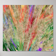 Feathery Colours Posters