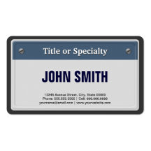 Featured and Cool Car License Plate Business Card Template