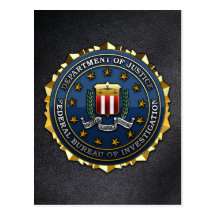 Federal Bureau of Investigation Post Card