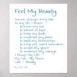 Feel My Beauty Cancer Poem Text Print