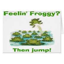 feelin froggy card