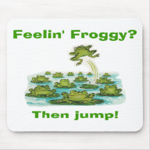 feelin froggy mouse pad