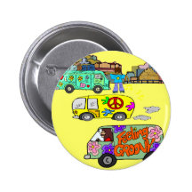 Feeling Groovy Baby Boomer Pinback Button