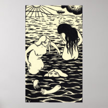 Felix Vallotton - Les trois baigneuses Poster