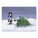 Felling the Holiday Tree Card