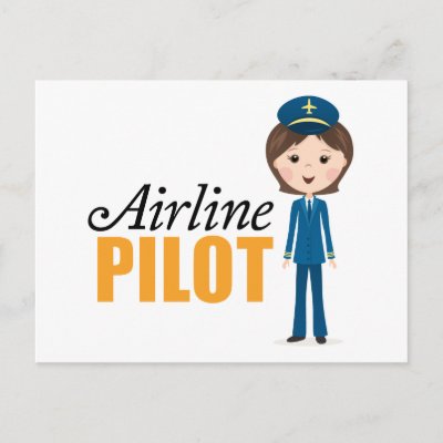 Cartoon Pilot Girl