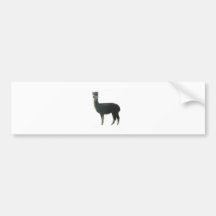 Female alpaca bumper sticker