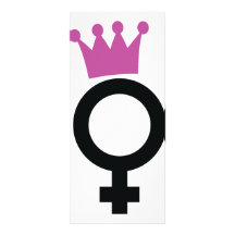 female icon rack card design