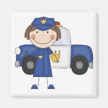 Female Police Officer Tshirts and Gifts Fridge Magnet