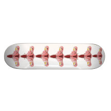 Female Reproductive System Sk8 board Skate Deck