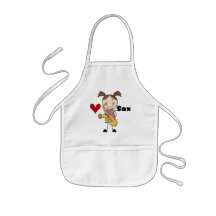 Female Saxophone Player Tshirts and Gifts Aprons