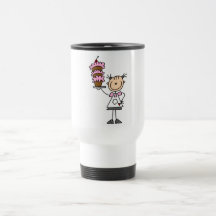 Female Stick Figure Baker Tshirts and Gifts Coffee Mugs
