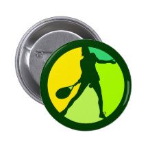 FEMALE TENNIS PLAYER PIN