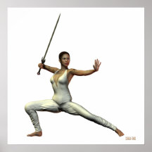 Female Warrior Print