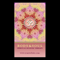 Feminine Beauty Om Yoga New Age Business Card business cards