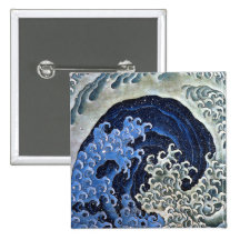 Feminine Wave, Hokusai Buttons
