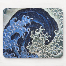 Feminine Wave, Hokusai Mouse Mat