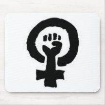 Feminist Symbol Mouse Pad