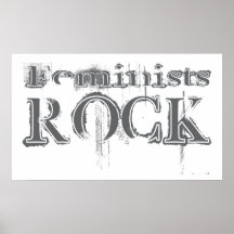 Feminists Rock Poster