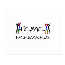 Femme Facebookens Post Cards